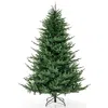 Hivvago Pre-lit Christmas Tree With 280 Warm White Led Lights And 8 Lighting Modes-7 Ft In Green
