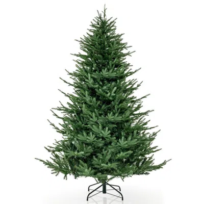 Hivvago Pre-lit Christmas Tree With 280 Warm White Led Lights And 8 Lighting Modes-7 Ft In Green