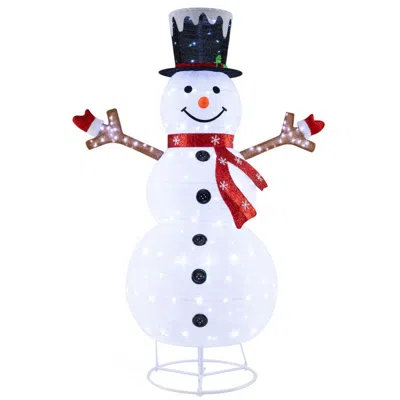 Hivvago Pre-lit Pop-up Christmas Decoration With 180 Cold White Led Lights