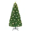 Hivvago Prelit Fiber Optic Christmas Tree With Warm White Lights-6 Ft