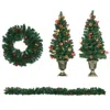 Hivvago Prelit Holiday Christmas 4-piece Set In Green