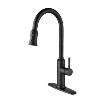 Hivvago Pull Out Sprayer Kitchen Faucet - Matte Black