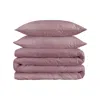 Hivvago Purple Red King Cotton Blend 1200 Thread Count Washable Duvet Cover Set In Pink