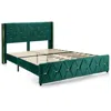 HIVVAGO QUEEN/FULL SIZE UPHOLSTERED PLATFORM BED FRAME WITH ADJUSTABLE HEADBOARD-FULL SIZE