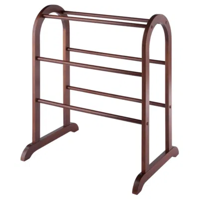 Hivvago Quilt Rack Walnut In Black
