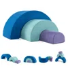Hivvago Rainbow Arc Climber Playset Foam Climbing Blocks With Machine Washable Covers In Multi