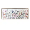 Hivvago Rainbow Of Wildflowers Framed Giclee Wall Art Floater Frame Graphic Art Wall Art In Multi