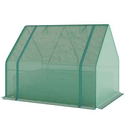 Hivvago Raised Garden Bed With Mini Greenhouse 4x3x1 Ft