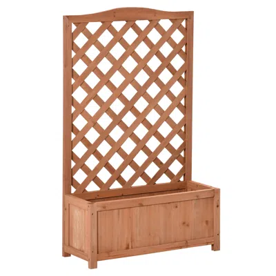 Hivvago Raised Garden Bed With Trellis For Herbs, Vegetables & Flowers