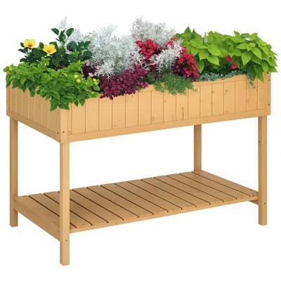 Hivvago Raised Herb And Vegetable Garden Bed With 8 Pockets