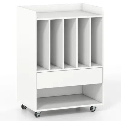 Hivvago Record Player Stand Turntable Stand With Drawer And Record Holder