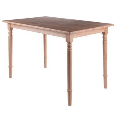 Hivvago Rectangle Dining Table Natural In Brown