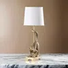 Hivvago Ree 24 Inch Accent Table Lamp, Monkey Resin Sculpture, Drum Shade, Gold