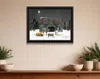 Hivvago Remembering The Night Christmas Manger Black Framed Wall Art In Black
