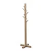 Hivvago Rena Coat, Hat Tree Stand, 8 Wood Stems, 72 Inch Light Brown Mahogany In Brown
