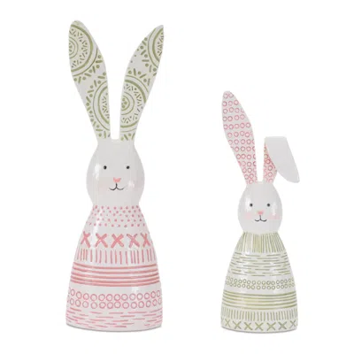 Hivvago Resin Bunny (set Of 4) In Multi