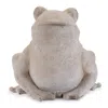 Hivvago Resin Frog 6"h In Gray