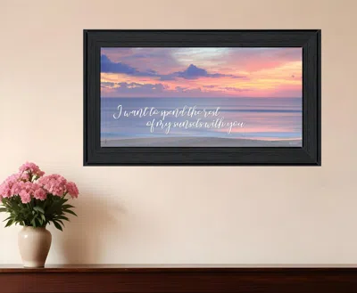 Hivvago Rest Of My Sunsets Black Framed Print Wall Art In Multi