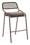 Hivvago Rio Barstool (set Of 2) Brown In Brown