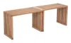 Hivvago Riviera Extendable Bench (set Of 2) Natural In Brown