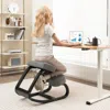 Hivvago Rocking Ergonomic Kneeling Chair With Padded Cushion For Home Office-gray