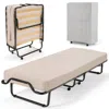 Hivvago Rollaway Folding Bed With Memory Foam Mattress And Dust-proof Bag Made In Italy