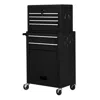 Hivvago Rolling Cabinet Storage Chest Box Garage Toolbox-black
