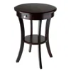 Hivvago Round Accent Table Cappuccino