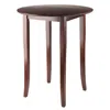 Hivvago Round High Table Walnut