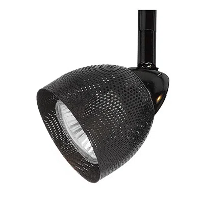 Hivvago Round Metal Mesh Shade Track Light Head And Frame, Black