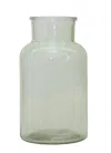Hivvago Sage Green Glass Vase 10.24"h In Green