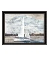 Hivvago Sailboat On Water Black Framed Print Wall Art In Black