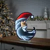 Hivvago Santa Half Moon Ekkolight 17"h In Multi