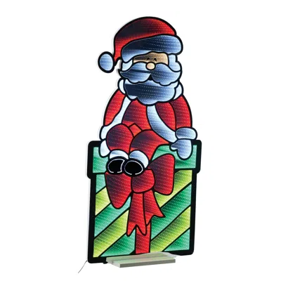 Hivvago Santa On Package Ekkolight 47"h In Multi