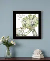Hivvago Scatter Your Joy With Flowers Black Framed Print Wall Art In Black