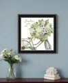 Hivvago Scatter Your Joy With Flowers Black Framed Print Wall Art In Black