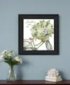 Hivvago Scatter Your Joy With Flowers Black Framed Print Wall Art In Black