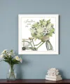 Hivvago Scatter Your Joy With Flowers White Framed Print Wall Art In Multi