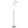 Hivvago Sea 61 Inch Floor Lamp, Accent Twisted Led, Modern Style, Chrome Base In Gray