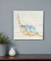 Hivvago Sea Turtle Wooden Plank Unframed Wall Art In Blue