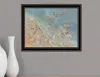 Hivvago Seashore Star Black Framed Print Wall Art In Multi