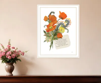 Hivvago See You Grow White Framed Print Wall Art In Multi
