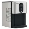 Hivvago Self Dispensing Nugget Ice Maker Countertop With Soft Chewable Pellet Ice Cubes-silver