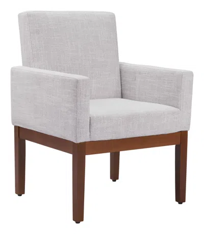 Hivvago Senzil Dining Chair Ivory In Gray