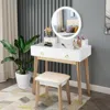 Hivvago Set 3 Makeup Vanity Table Color Lighting Jewelry Divider Dressing Table-white