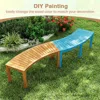 Hivvago Set Of 2 Acacia Wood Outdoor Garden Benches- 2 Pieces In Multi