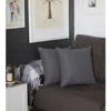 Hivvago Set Of 2 Gray Modern Square Throw Pillows In Gray