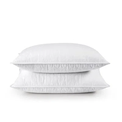 Hivvago Set Of 2 Machine Washable Down Feather Blend Pillow In White