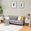Hivvago Set Of 2 Nightstands Side End Table For Living Room-white