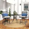 Hivvago Set Of 2 Outdoor Bar Height Chair With Soft Cushions